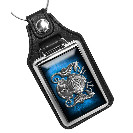 KR-128 Key Ring - Navy Medical Officer Sea Horses Helmet