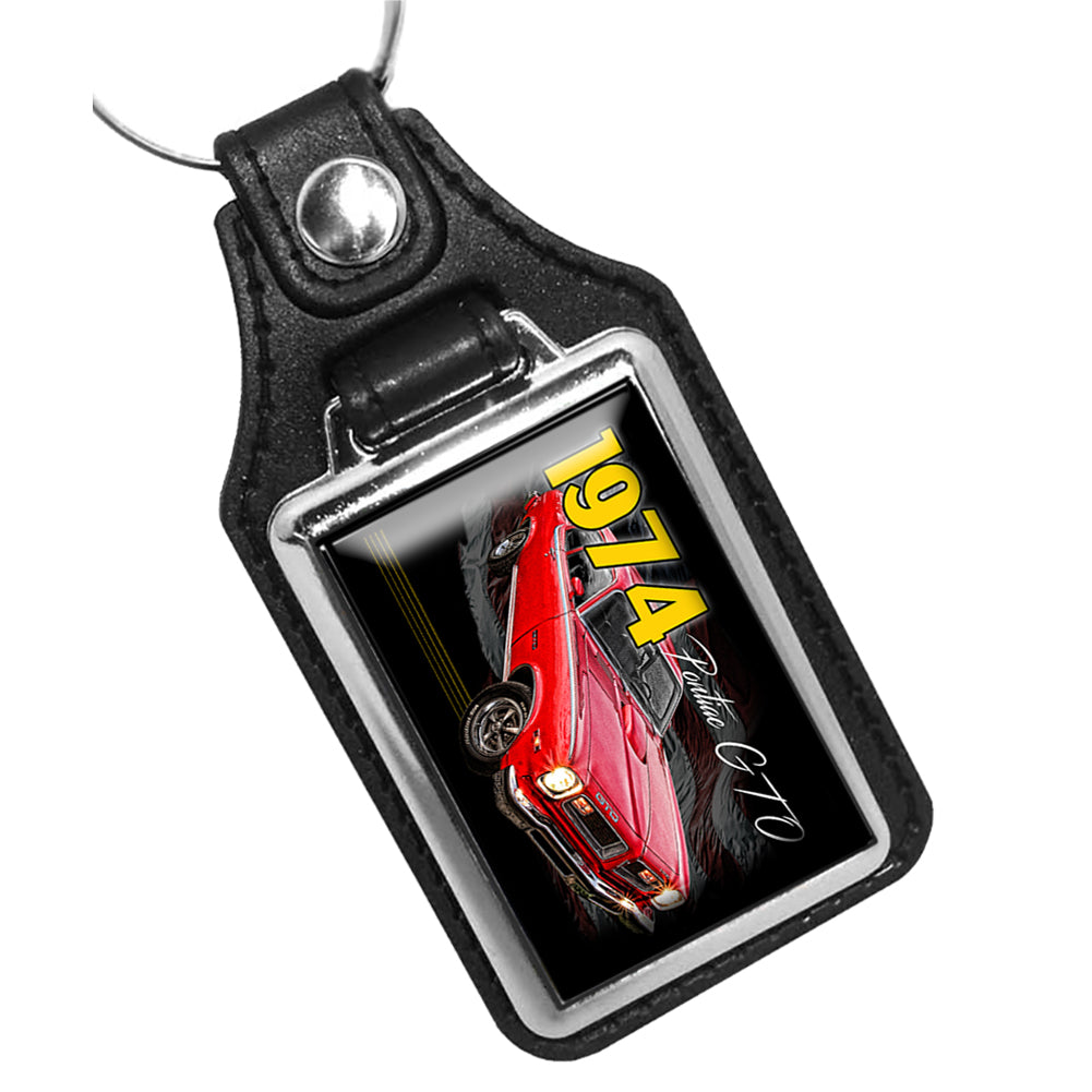 KR-1420 Key Ring - Classic 1974 Pontiac GTO Muscle Car