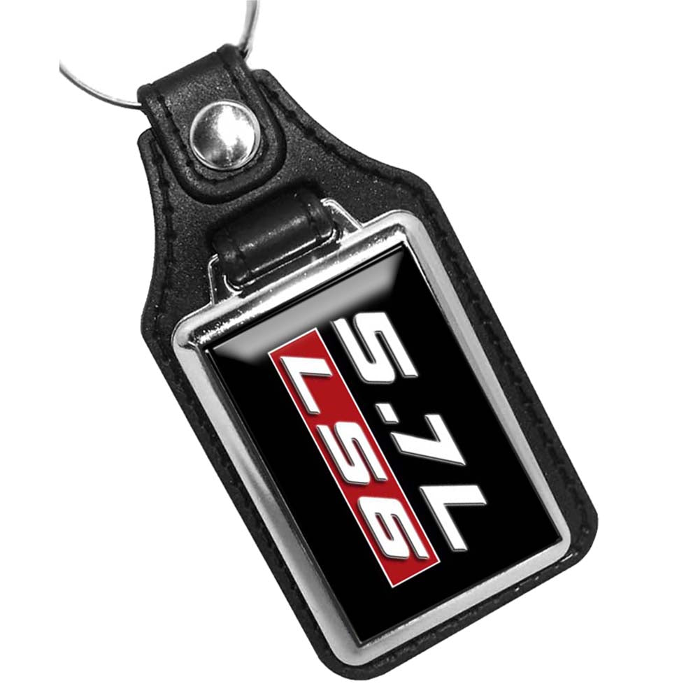 KR-1425 Key Ring - Classic 5.7L LS6 Corvette Engine Emblem