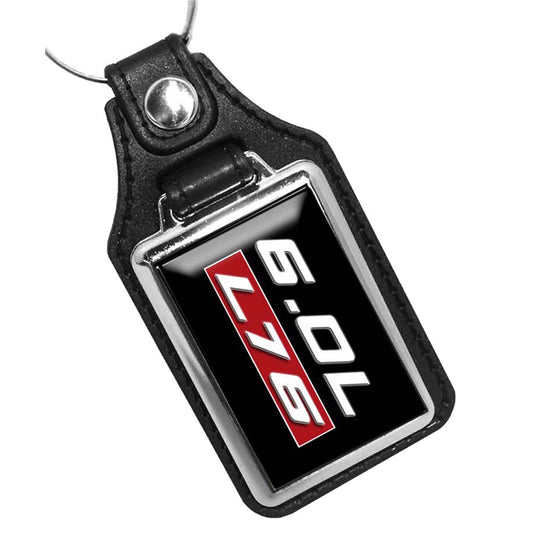KR-1426 Key Ring - Classic 6.0L L76 Corvette Engine Emblem