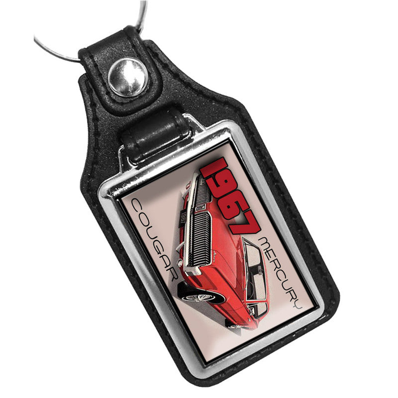KR-1538 Key Ring - Classic 1967 Mercury Cougar Muscle Car