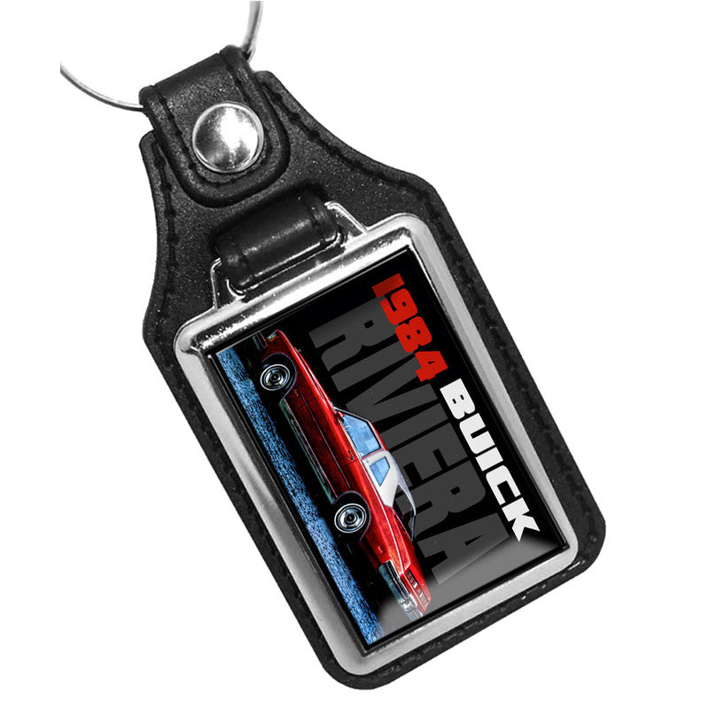 KR-1573 Key Ring - Classic 1984 Buick Riviera Two Door Coupe