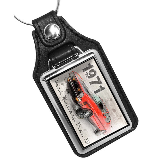 KR-1603 Key Ring - Classic 1971 Ford Mustang mach One