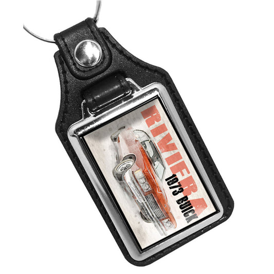 KR-1607 Key Ring - Classic 1973 Red Buick Riviera