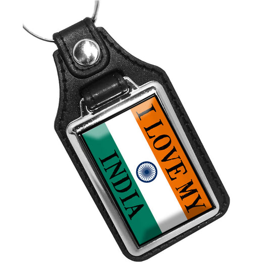 KR-1647 Key Ring - Countries of the World I Love My India