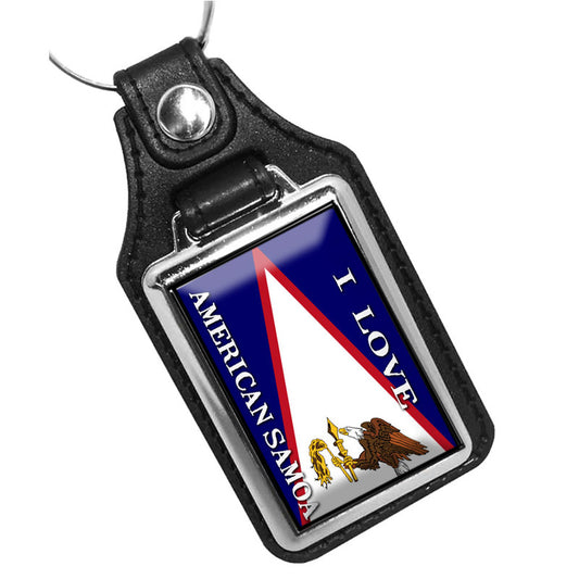 KR-1651 Key Ring - Countries of the World I Love My American Samoa