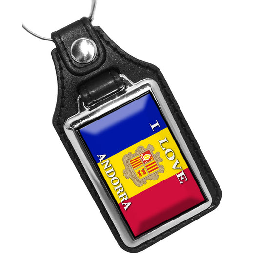 KR-1652 Key Ring - Countries of the World I Love My Andorra