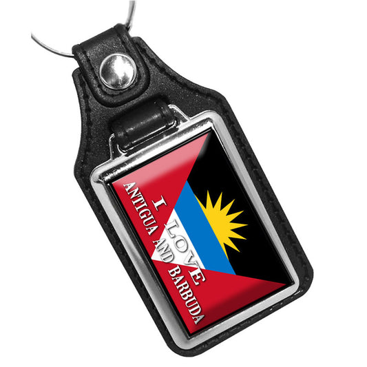KR-1656 Key Ring - Countries of the World I Love My Antiqua and Barbuda