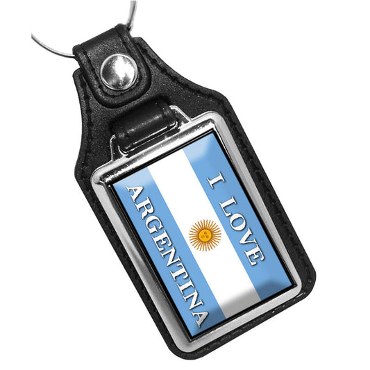 KR-1657 Key Ring - Countries of the World I Love My Argentina