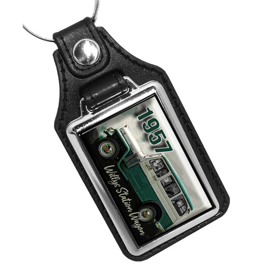 KR-1801 Key Ring - Classic 1957 Willys Station Wagon