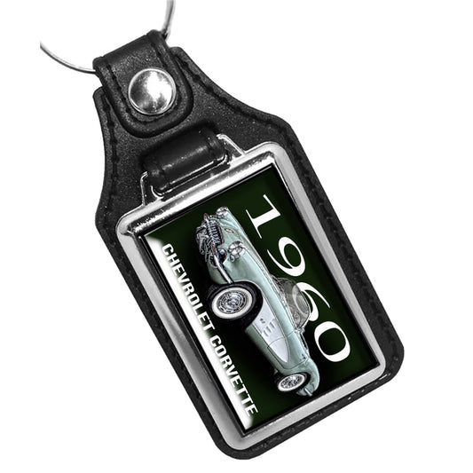 KR-1808 Key Ring - Classic 1960 Corvette Green White