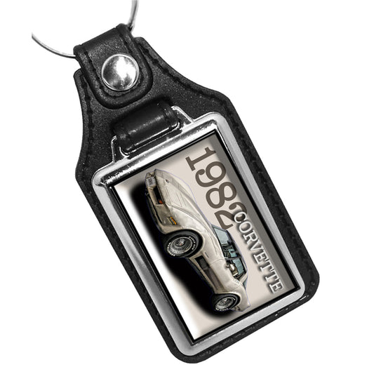 KR-1840 Key Ring - Classic 1982 Corvette Stingray