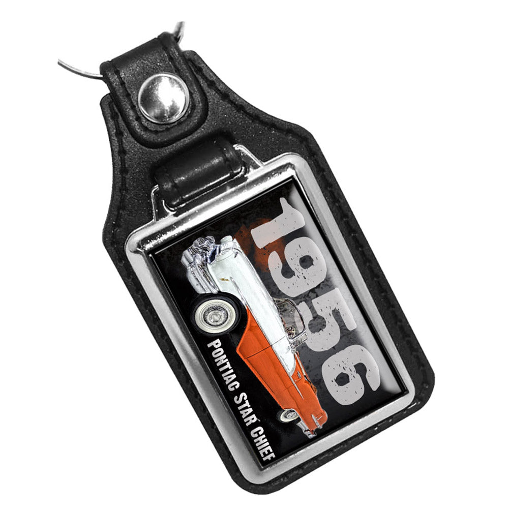 KR-1942 Key Ring - Classic 1956 Pontiac Star Chief Convertible