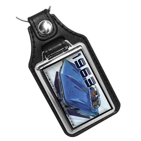 KR-1950 Key Ring - Classic 1963 Chevrolet Corvette Muscle Car