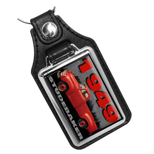 KR-1954 Key Ring - Classic 1949 Studebaker Red Truck