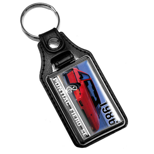 KR-1958 Key Ring - Classic 1986 Red Pontiac Fiero Design