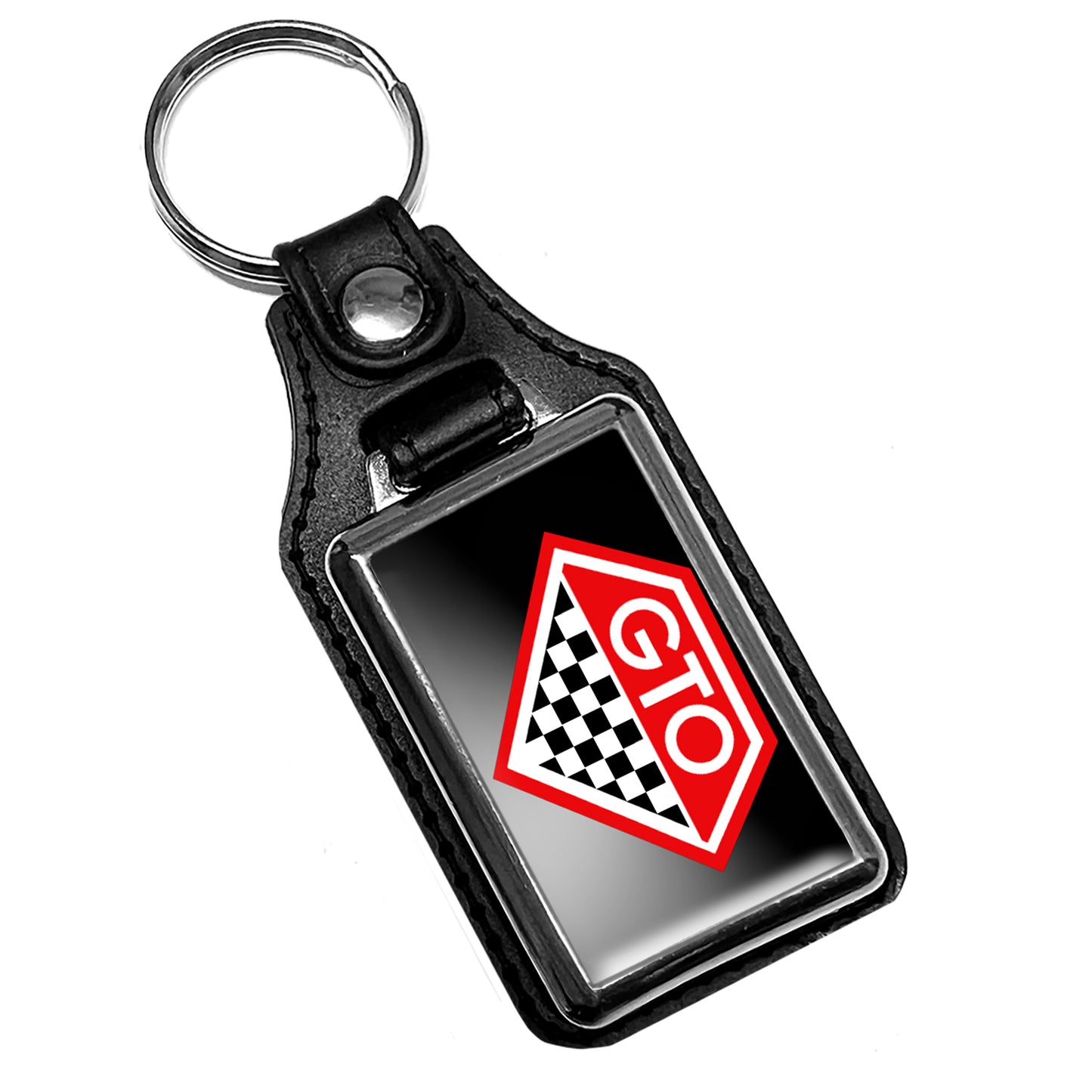 KR-2212 Key Ring - Classic 1970 Pontiac GTO Checkered Print