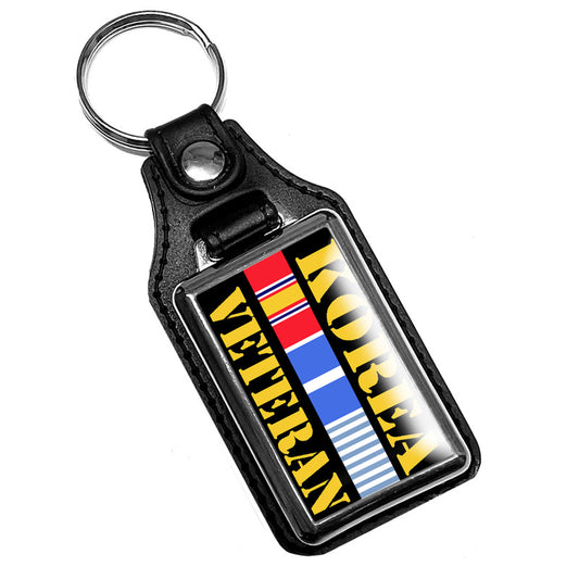 KR-291-1 Key Ring - Military Korean War Veteran Ribbons