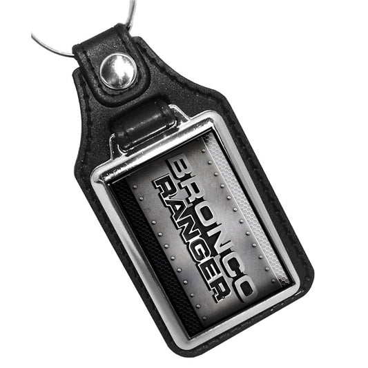 KR-3153 Key Ring - Bronco Ranger Metal Rivet Sign Design