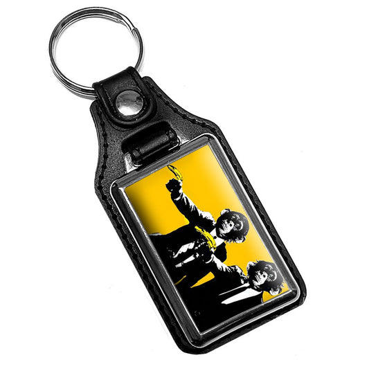 KR-325 Key Ring - Two Monkees Holding Bananas Pulp Fiction