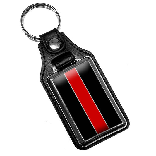 KR-327 Key Ring - Firefighter Thin Red Line Design
