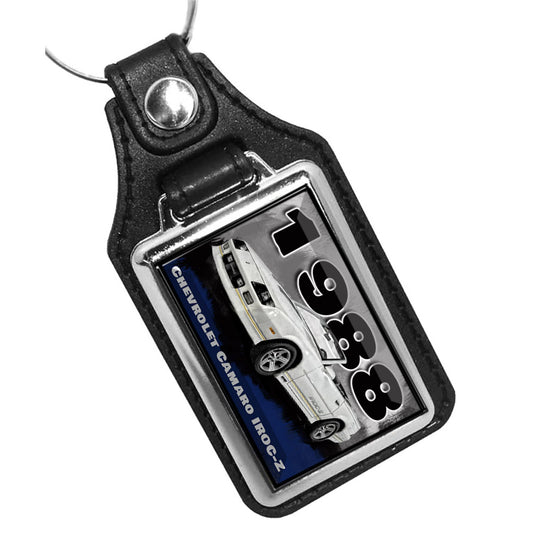 KR-3325 Key Ring - Classic 1988 Camaro White IROC-Z