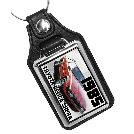 KR-3341 Key Ring - Classic 1985 Toyota Celica Supra Red