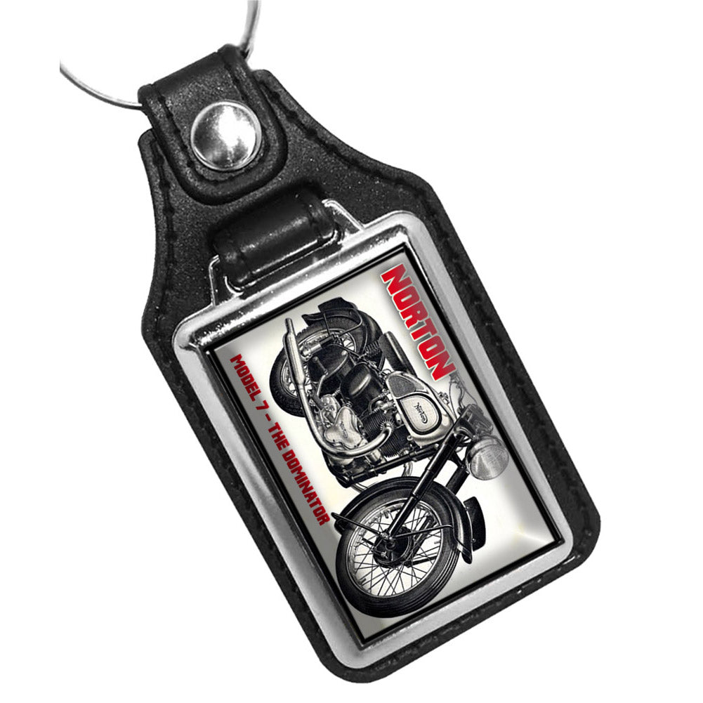 KR-3342 Key Ring - Classic Norton Motorcycle Model 7 The Dominator