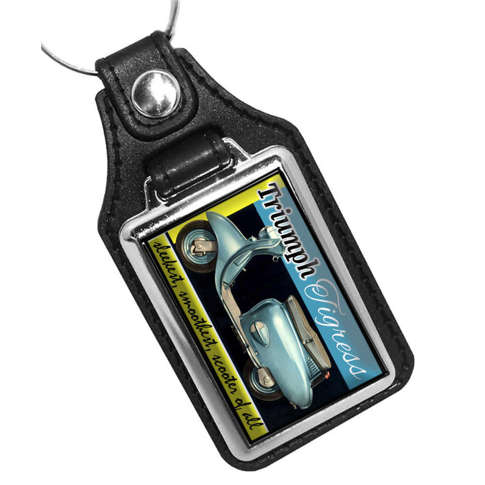 KR-3343 Key Ring - Classic Triumph Tigress Scooter
