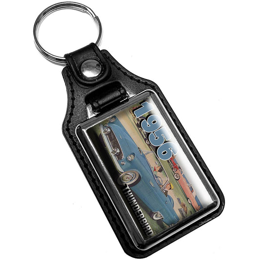 KR-3388 Key Ring - Classic 1956 Ford Thunderbird Convertible
