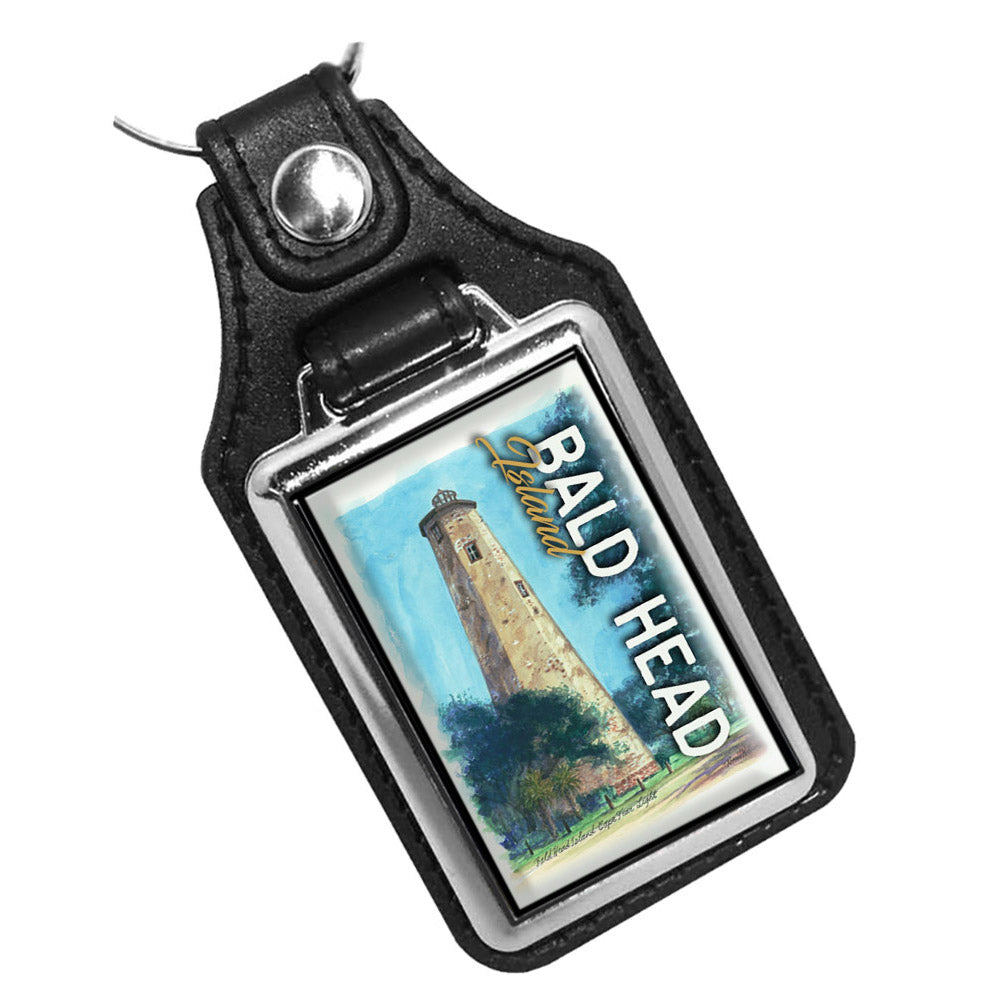 KR-3419 Key Ring - Artist Ron Williams Bald Head Island Lighthouse