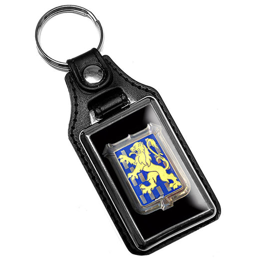 KR-381 Key Ring - Blue Yellow Peugeot Car Emblem