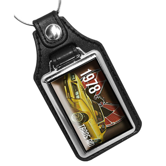 KR-417 Key Ring - Classic 1978 Pontiac Gold Trans Am