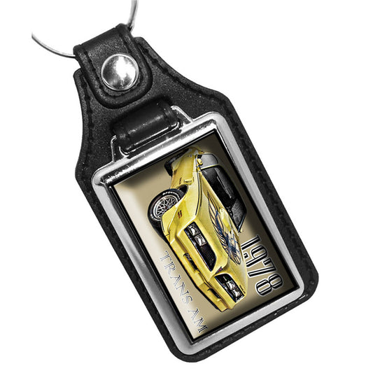 KR-418 Key Ring - Classic 1978 Pontiac Yellow Trans Am