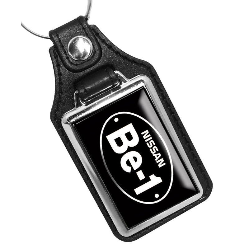 KR-439 Key Ring - Nissan Be-1 Black & White Design
