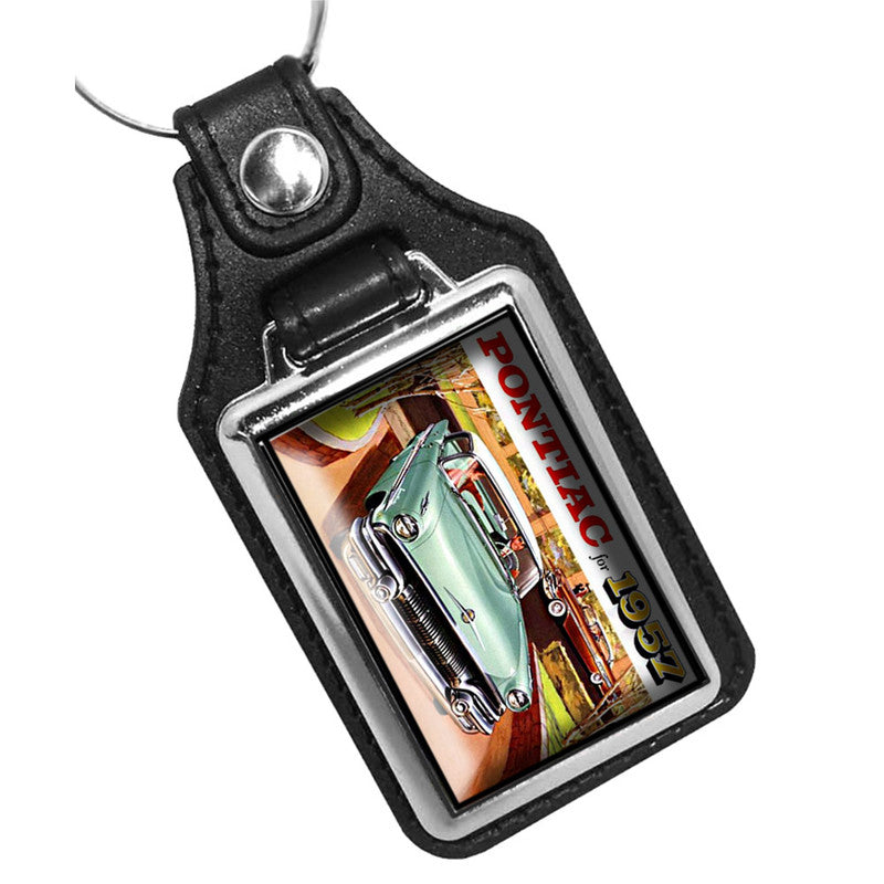 KR-452 Key Ring - Classic 1957 Pontiac Brochure Design