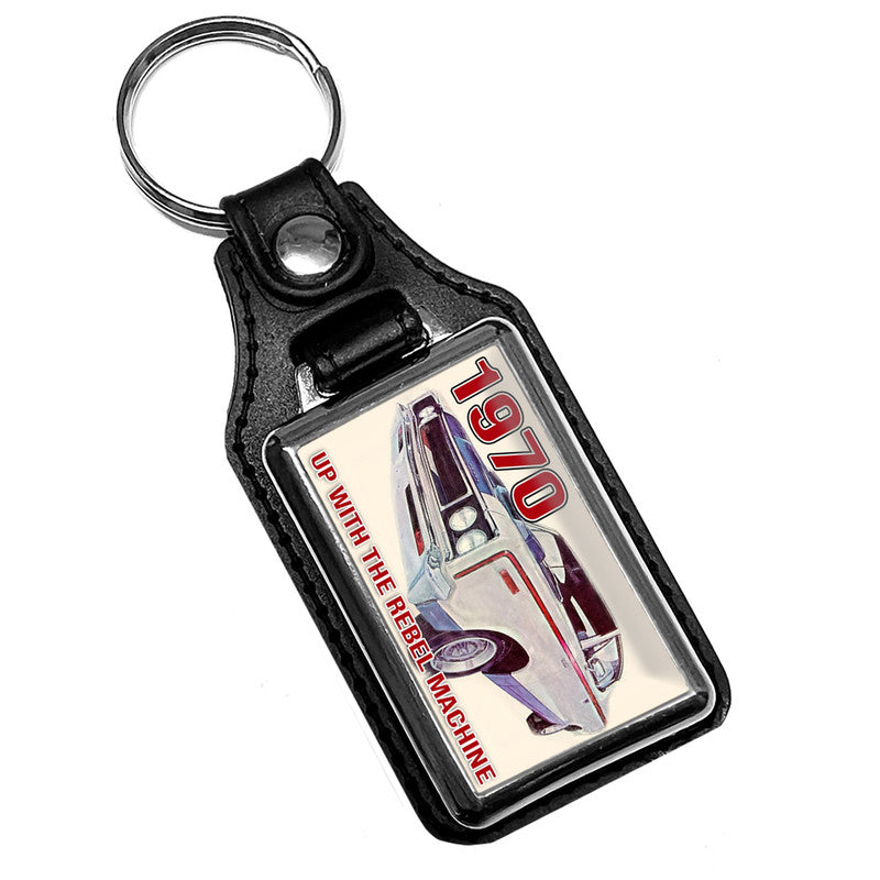 KR-494 Key Ring - 1970 Classic Muscle Car Rebel Machine