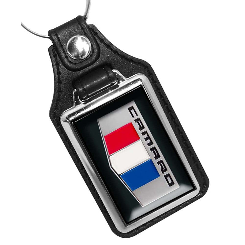 KR-518-1 Key Ring - 2016 Red White Blue Camaro Emblem