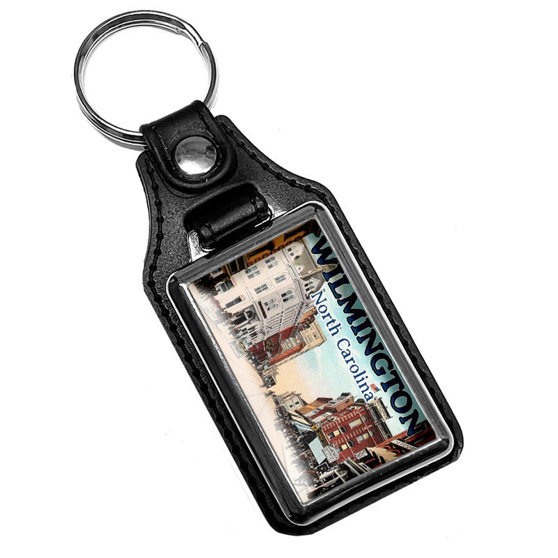 KR-617 Key Ring - Vinatge Postcard Design Wilmington NC