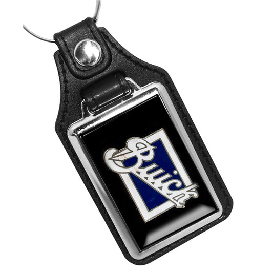 KR-823 Key Ring - Vintage Buick Blue and White Design