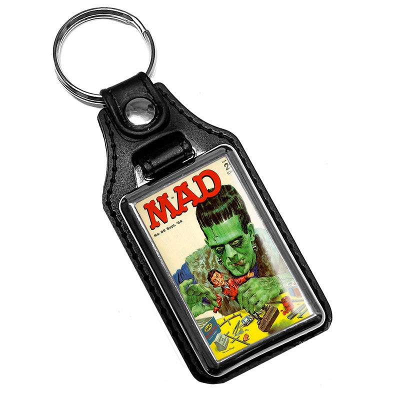 KR-829 Key Ring - Vintage Mad Magazine Frankenstein Issue Design