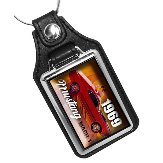 KR-852 Key Ring - Classic 1969 Mustang Mach One Muscle Car