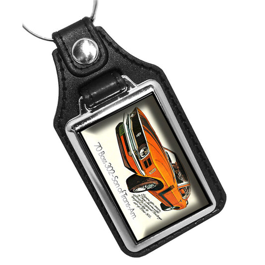 KR-855 Key Ring - Classic 1970 Ford Mustang Boss 302