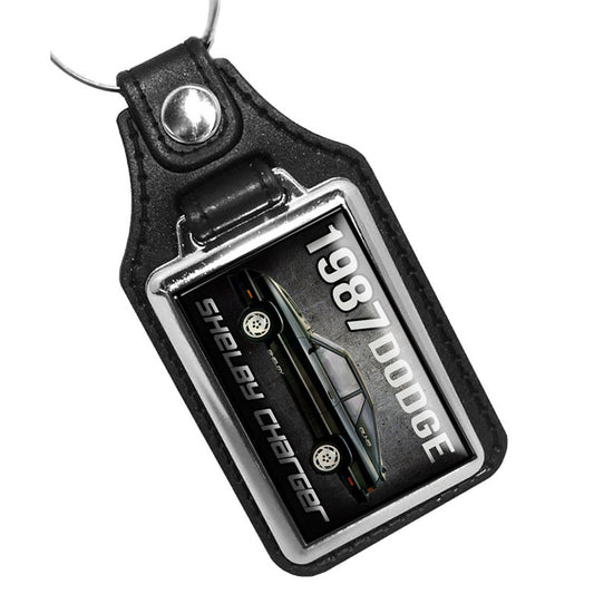 KR-883 Key Ring - Classic 1987 Dodge Shelby Charge Design