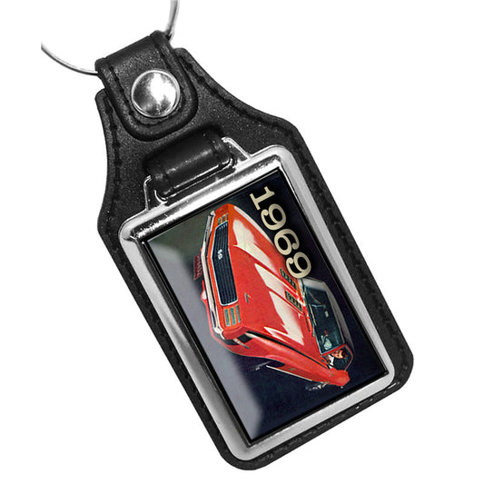 KR-915 Key Ring - Classic 1969 Red Camaro SS Super Sport