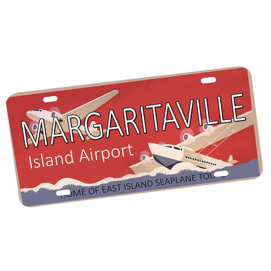 LP-008 License Plate - Margaritaville Island Airport Seaplane