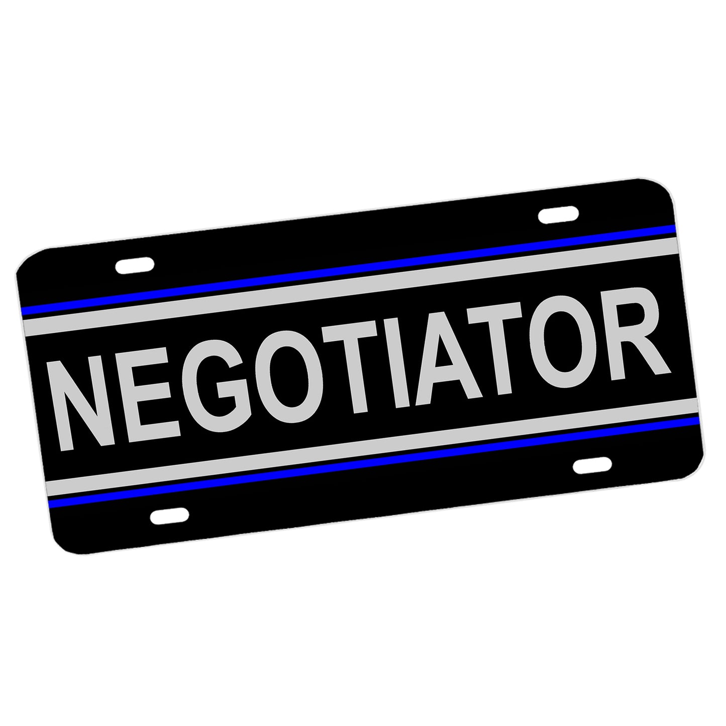 LP-017 License Plate - Law Enforcement Thin Blue Line Negotiator