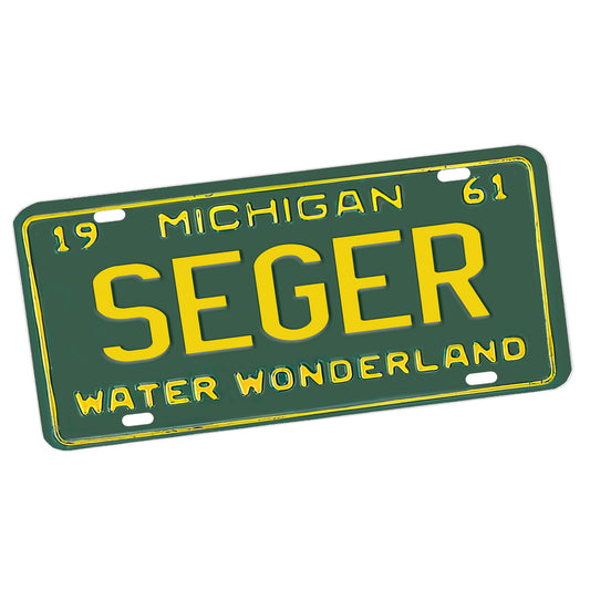 LP-028-1 License Plate - Bob Seger Michigan License Plate Seger