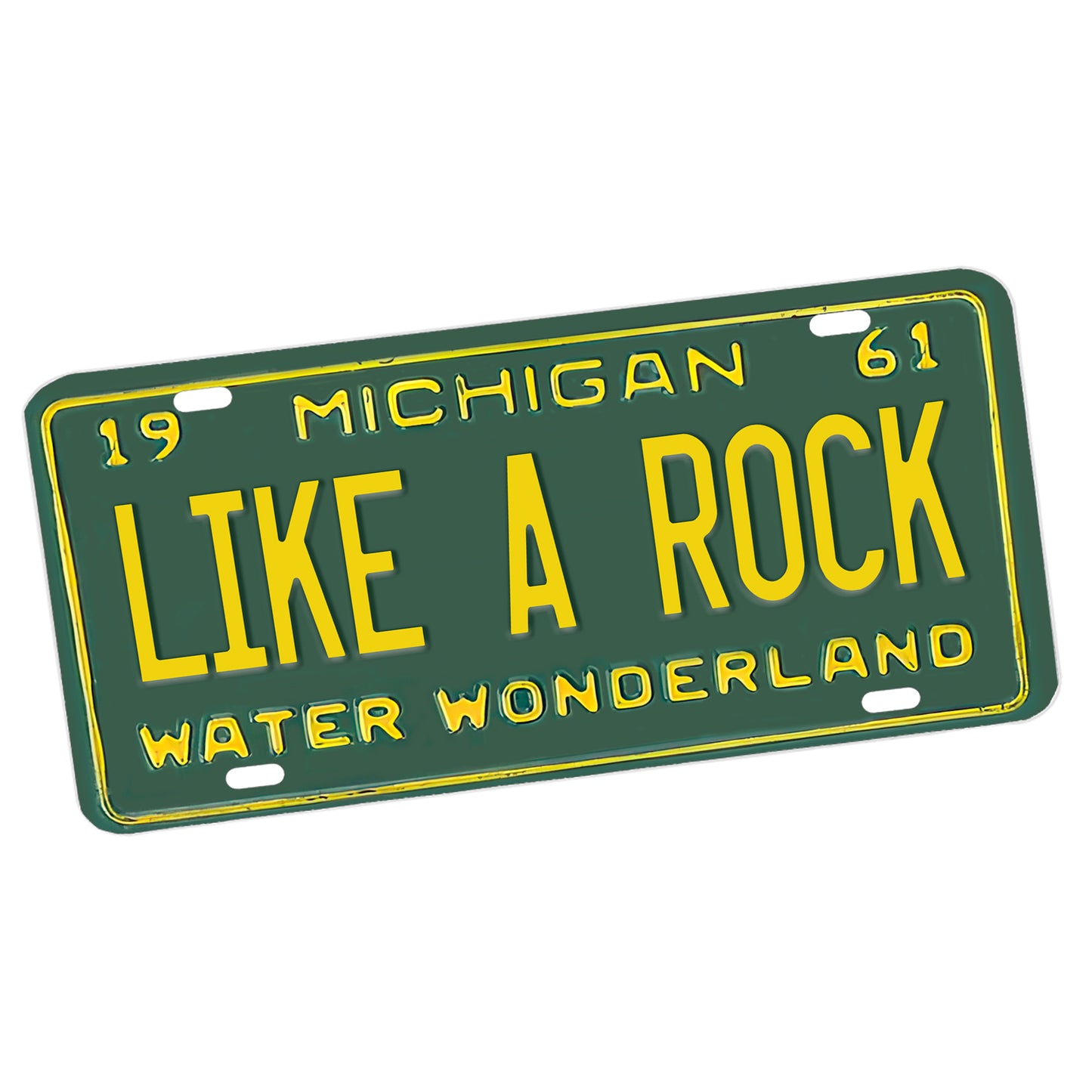 LP-028-3 License Plate - Bob Seger Michigan License Plate Like A Rock
