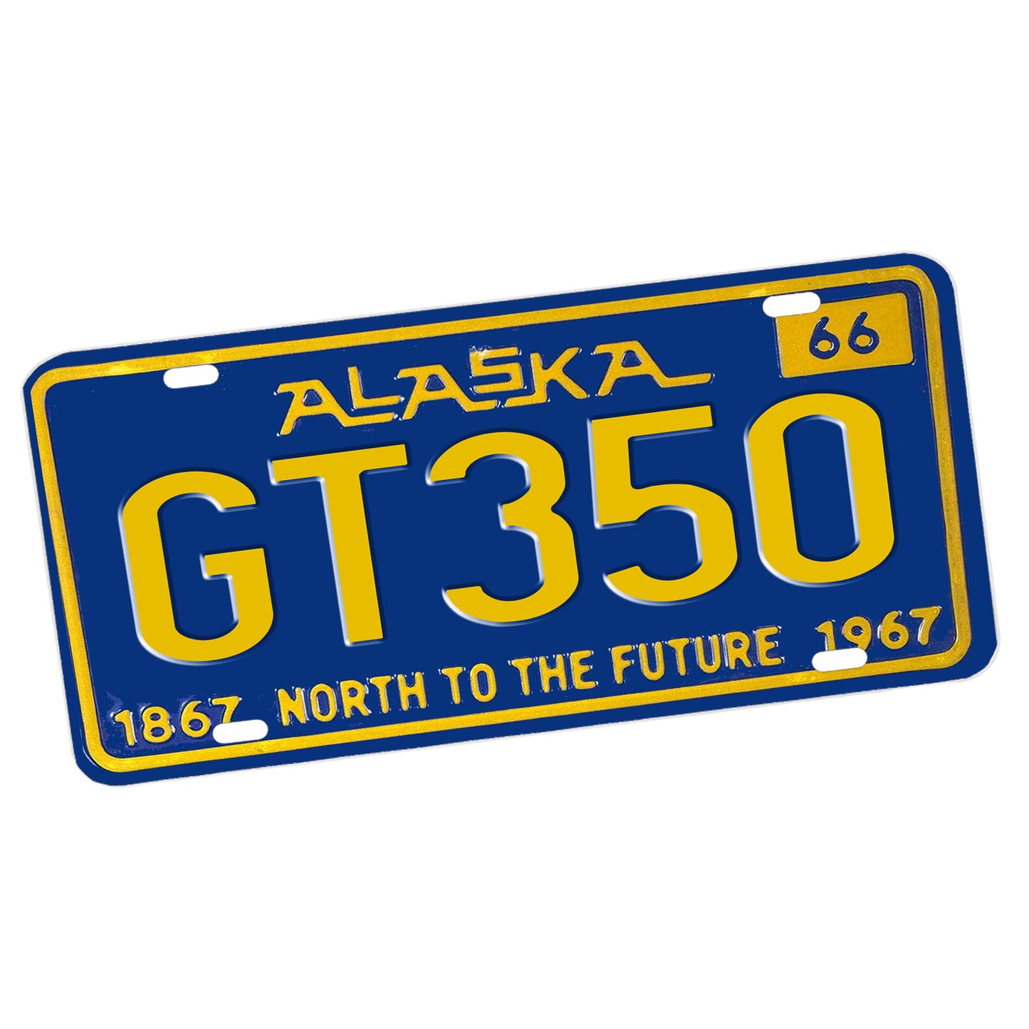 LP-031-1 License Plate - Vintage Design Alaska GT350 Mustang